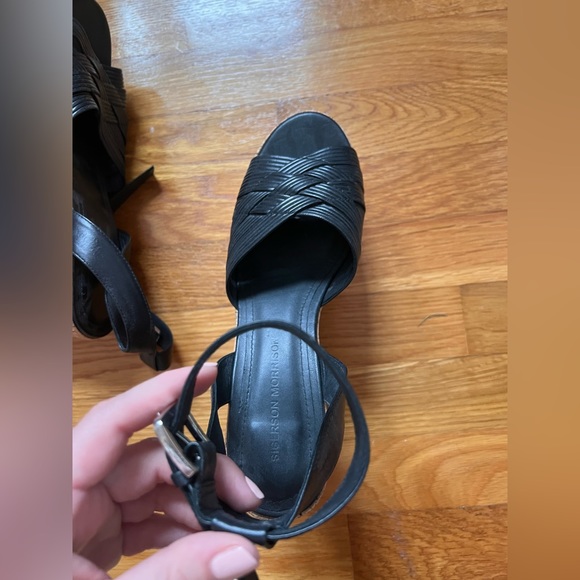 Sigerson Morrison Becca Leather Ankle Strap Sandal - Picture 2 of 6